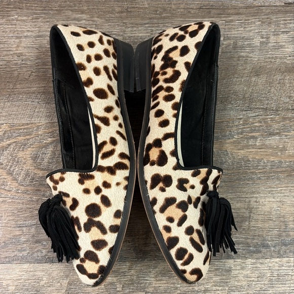 Anne Klein DEVINA Leopard Print Leather Loafers Size 7 - Picture 5 of 7
